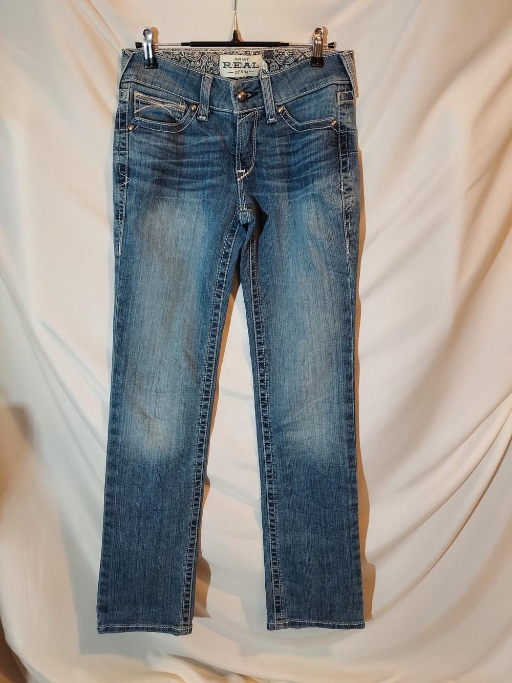 Ariat Women's Mid-Rise Straight-Leg Western Jeans - 26R